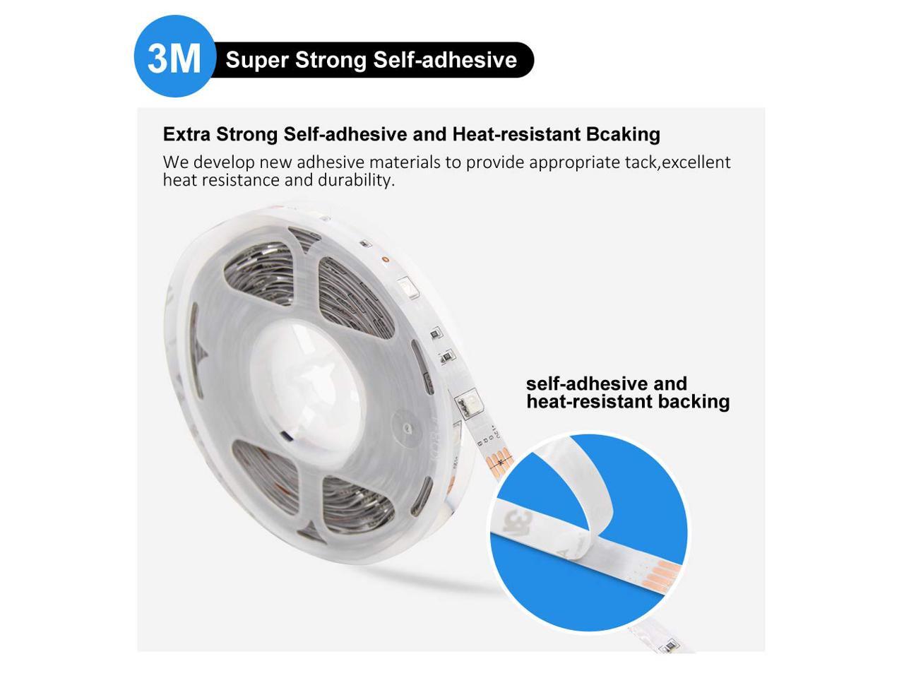 DAYBETTER Led Strip Lights 32.8ft 10m with 44 Keys IR Remote and 12V Power  Supply Flexible Color Changing 5050 RGB 300 LEDs Light Strips Kit for Home,  Bedroom, Kitchen,DIY Decoration - Newegg.com