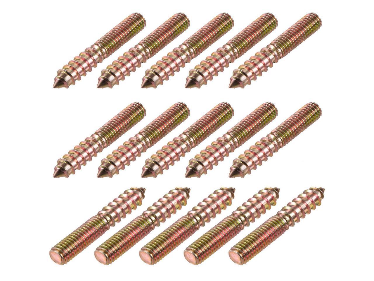 8Pcs M8x79mm Suspension Bolt Double Head Bolt Self Tapping Screw for Furniture 