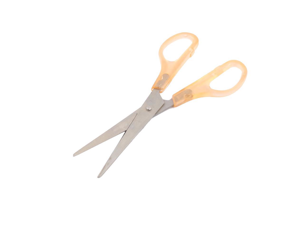 Scissor Clear Handle Gold Metal Design Office Cutting School Household Supplies 