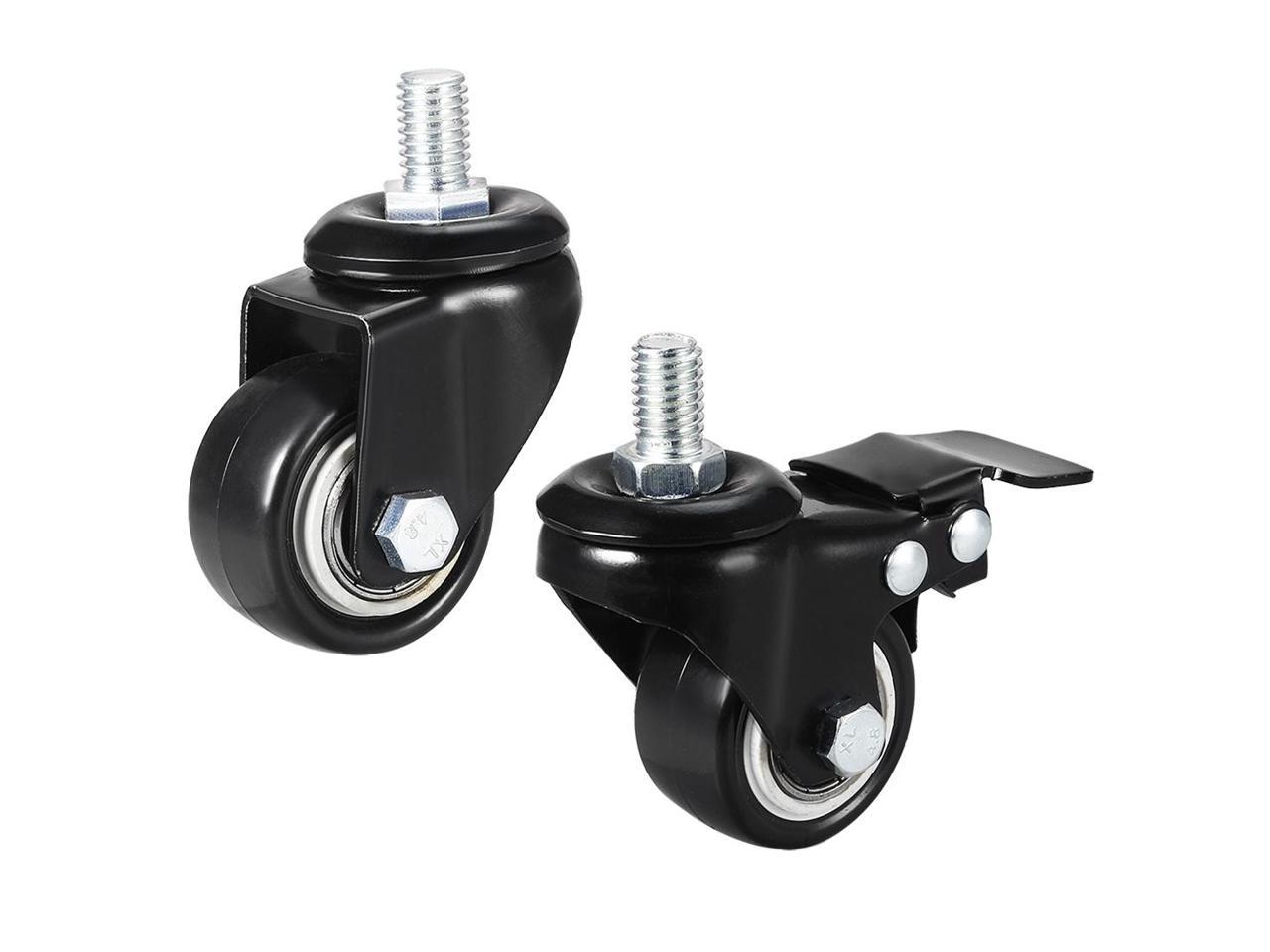 15 Inch Swivel Caster Wheels Pu 360 Degree Threaded Stem Caster Wheel