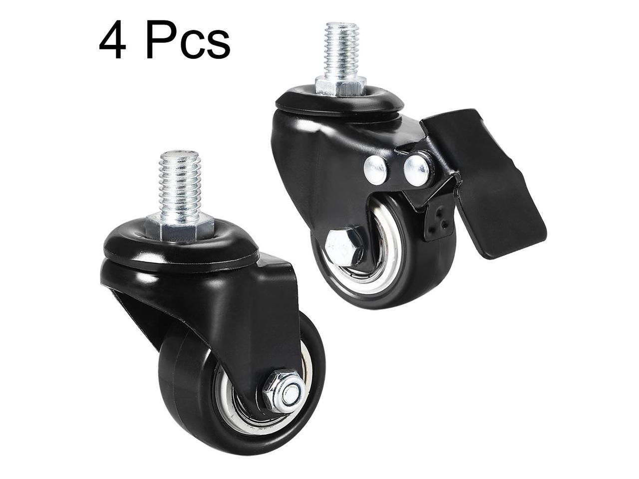 Inch Swivel Caster Wheels Pu Degree Threaded Stem Caster Wheel M X Mm Lb Capacity