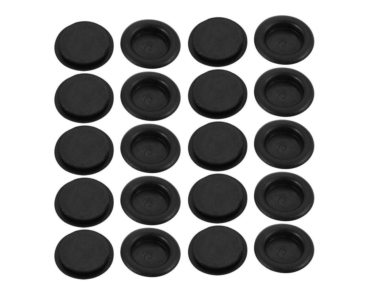 20Pcs 25mm Drill Hole Diameter Electrical Rubber Wire Protection