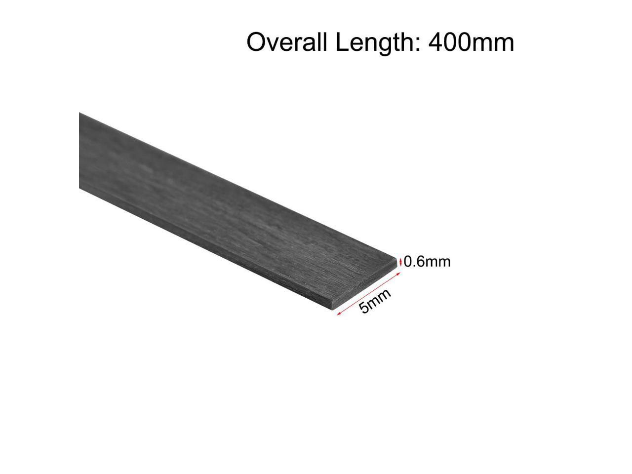 Carbon Fiber Strip Bars 0.6x5mm 400mm Length Pultruded Carbon Fiber
