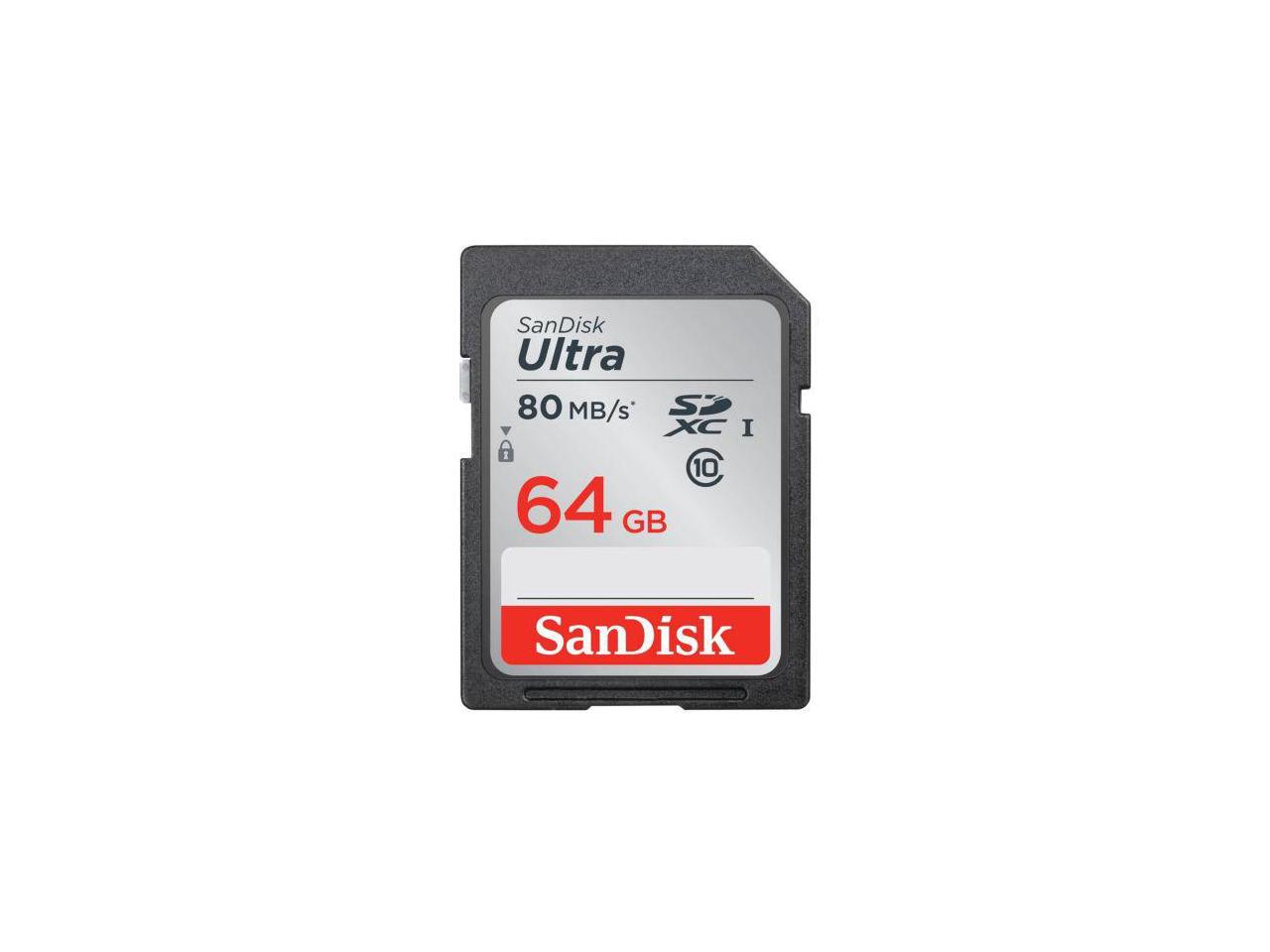 SanDisk Ultra 64GB 64G 64G SD SDHC 80MB/S Class 10 Memory Card For