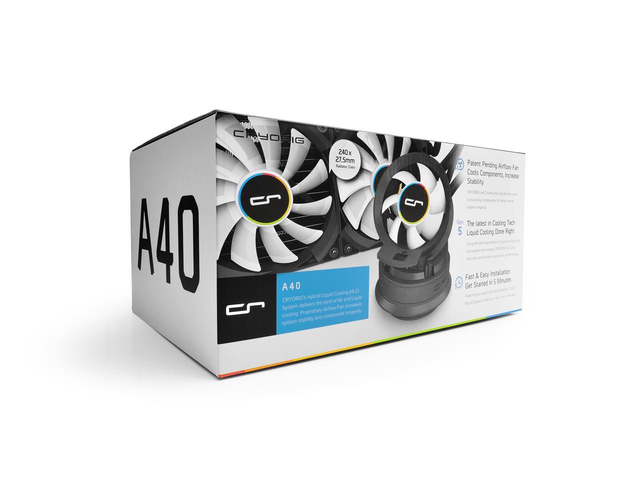 CRYORIG A80 簡易水冷CPUクーラー 2連140mmFAN