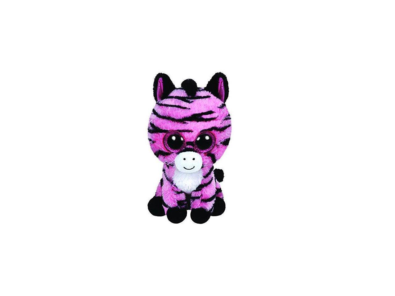 pink zebra stuffed animal