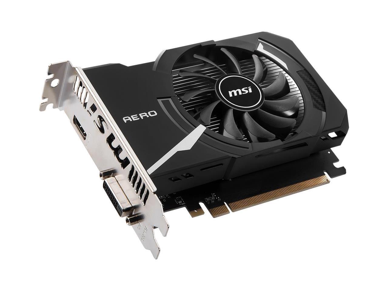 MSI GeForce GT 1030 Aero ITX 2GB GDDR4 Graphics Card
