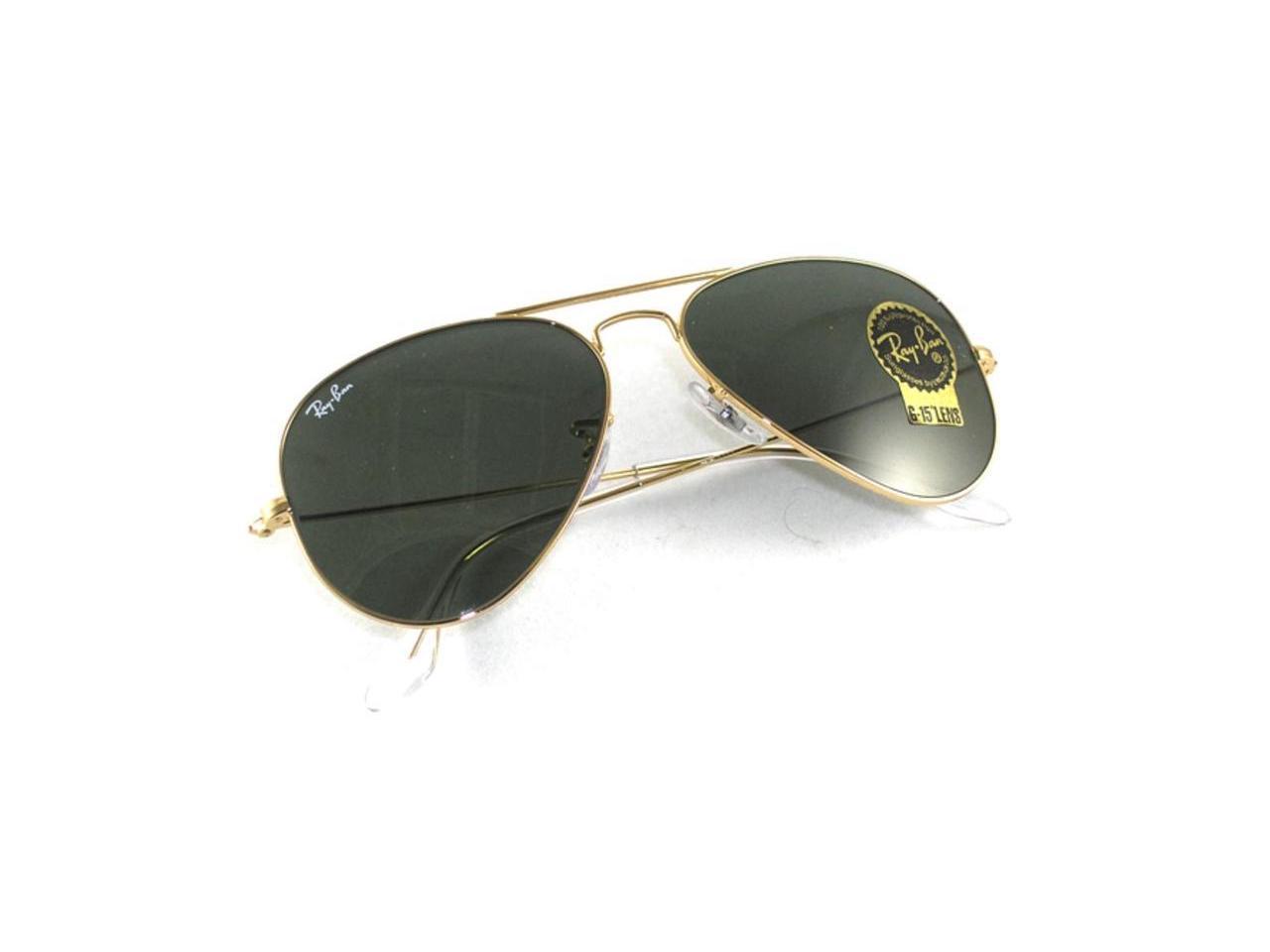 Ray Ban Aviator Classic Sunglasses 55mm Gold Frame Newegg Com