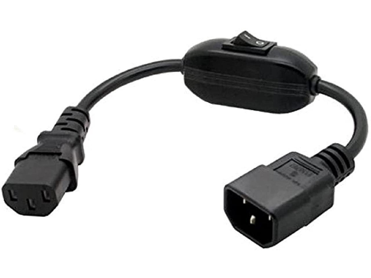 Iec-320-C14 to Iec-320-C13 6-Ft. 16awg Computer Power Extension Cord 13a