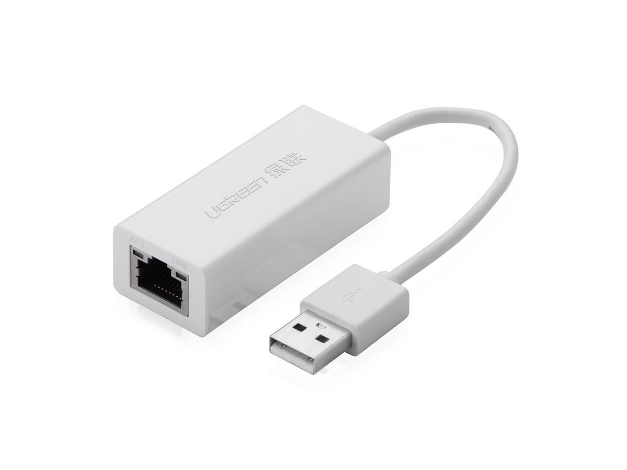 USB2.0 RJ45 Adapter White USB To Ethernet RJ45 Network Card Lan Adapter 