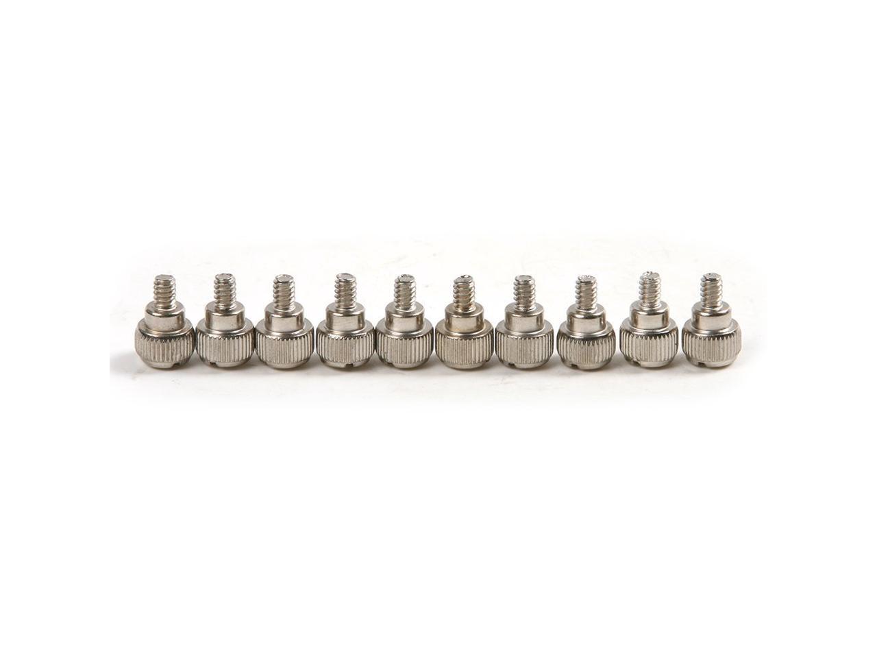 100pcs New Computer Case Thumb Screws silver Size6 32X5mms ,Carbon