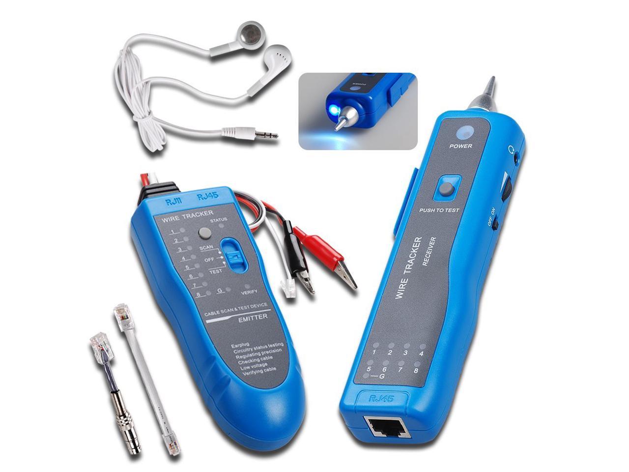 Noyafa NF-806 Network Telephone Cable Tester Wire Tracker with Headphone CA 