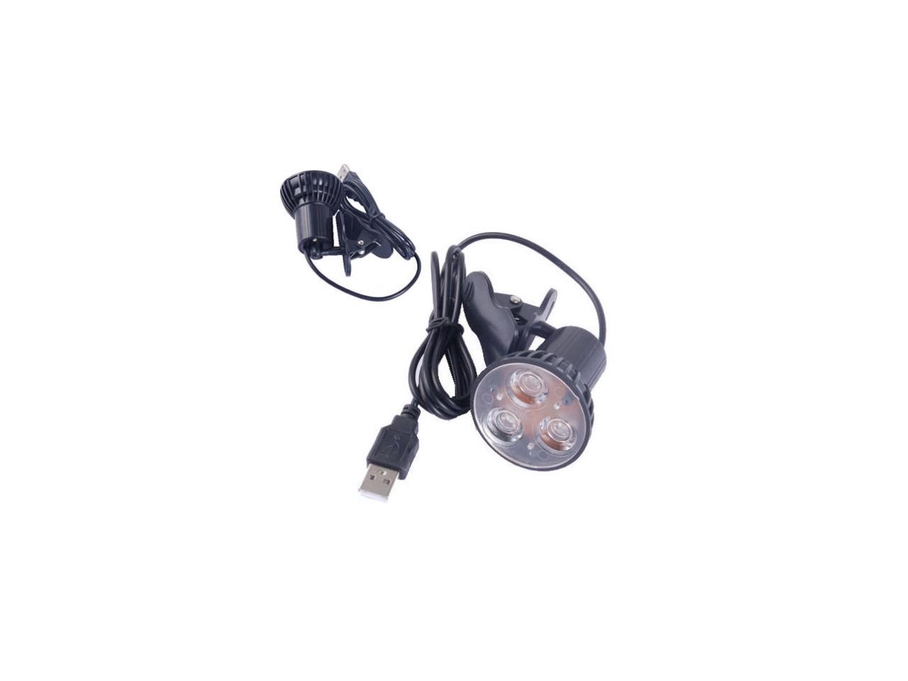 Flexible Super Bright 3 LED Clip On Spot USB Light Lamp For Laptop PC Notebook 