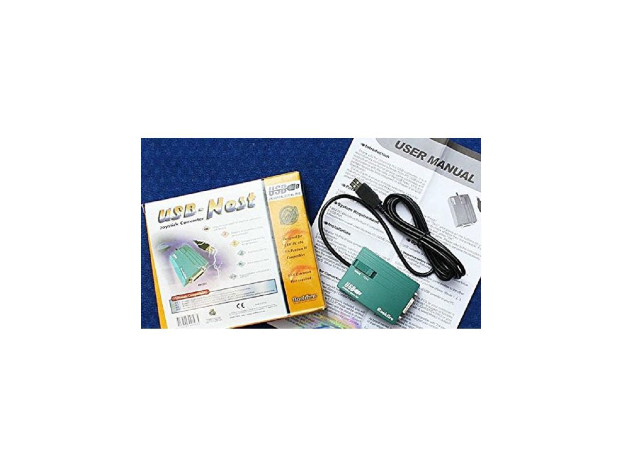 USB to 15 Pin Female MIDI Joystick Game Port Adapter Nest Converter