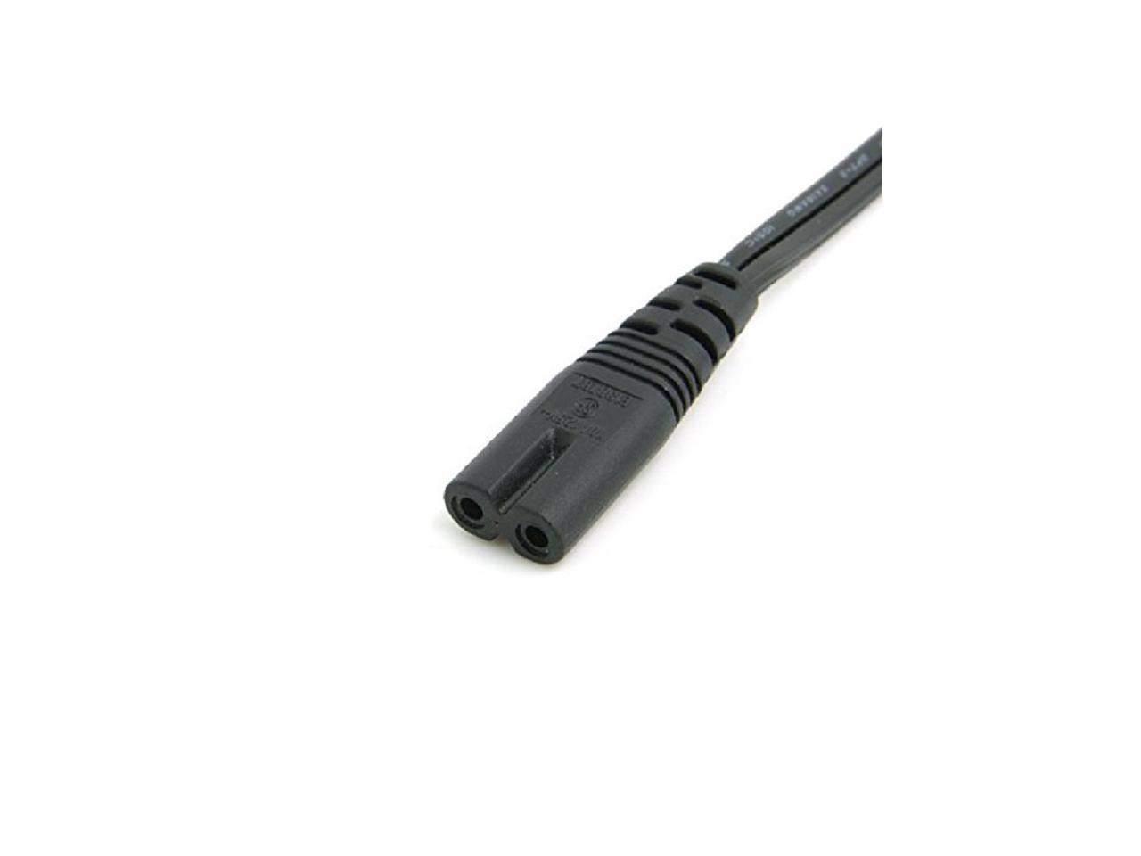 Cablecc IEC 60320 C8 Plug to C7 Receptacle Male to Female Extension Power Supply Main Adapter Cable 30cm