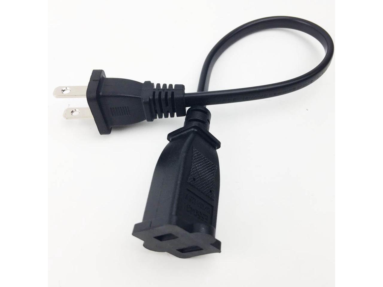 US Power Extension Cable Cord US AC 2-Prong Male//Female Power cable10A//125V,USA Outlet Saver Power Extension Cord Cable 2-Prong 2 Outlets for NEMA 5-15P to NEMA 5-15R 9.84ft//3m Tekit