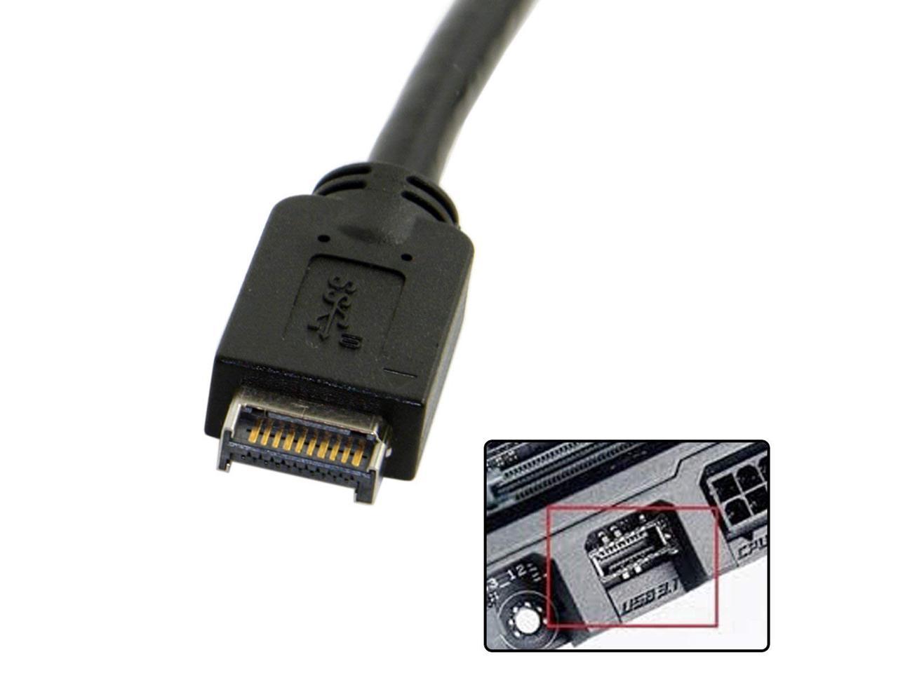 USB 3.1 Front Panel Header to USB 3.0 20Pin Header Extension Cable for ...