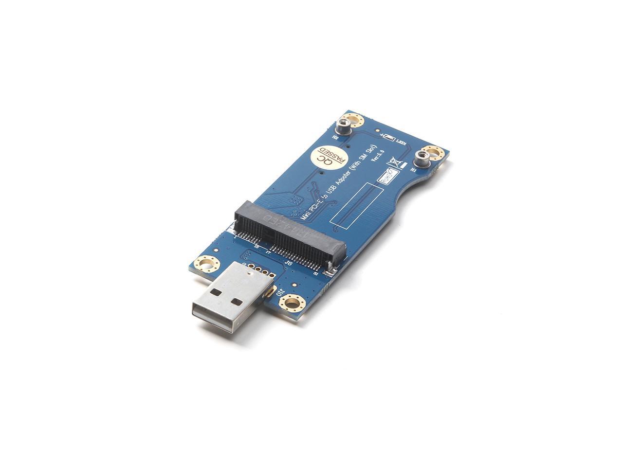 New Version5.0 Mini Pcie Mpci Express Wireless to USB Adapter Card
