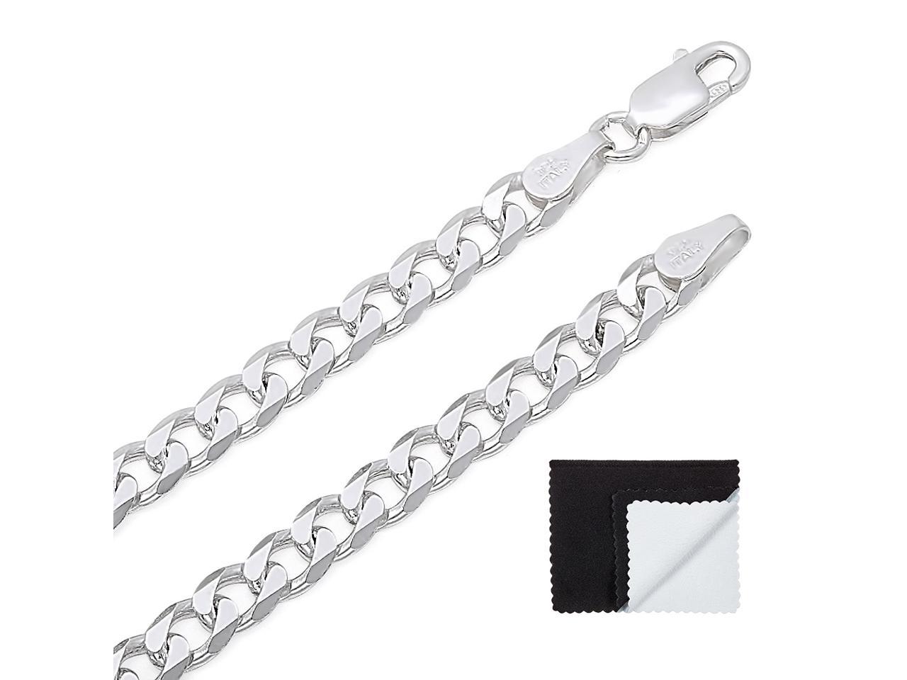 Details about   925 Sterling Silver Solid Curb Chain Necklace Choker 7-30 inch-Gift 4U* R4UL