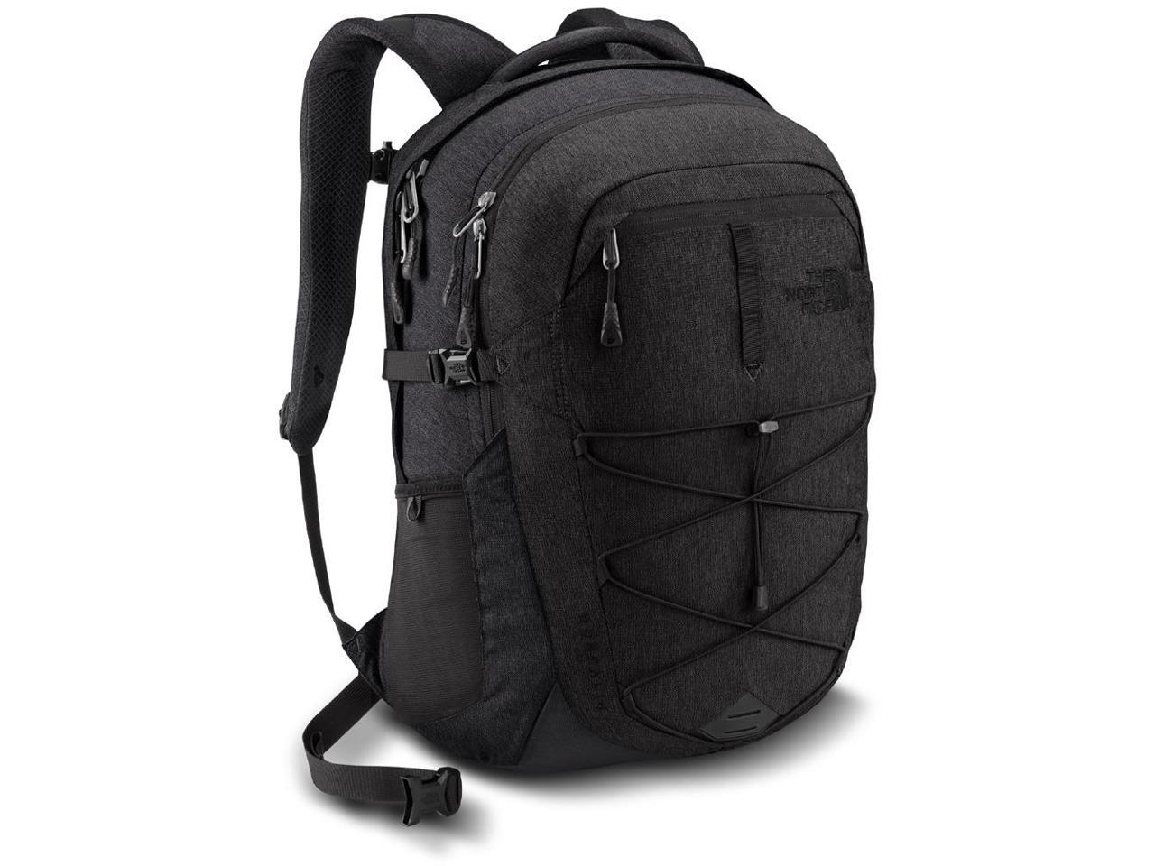 dark grey north face backpack
