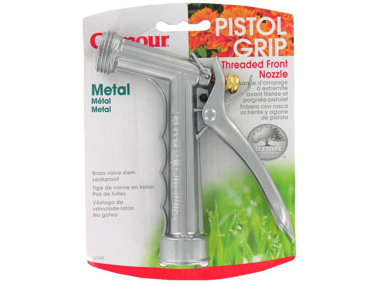 Pistol Grip Garden Hose Nozzle GILMOUR MFG Hose Nozzles 573TF Gray