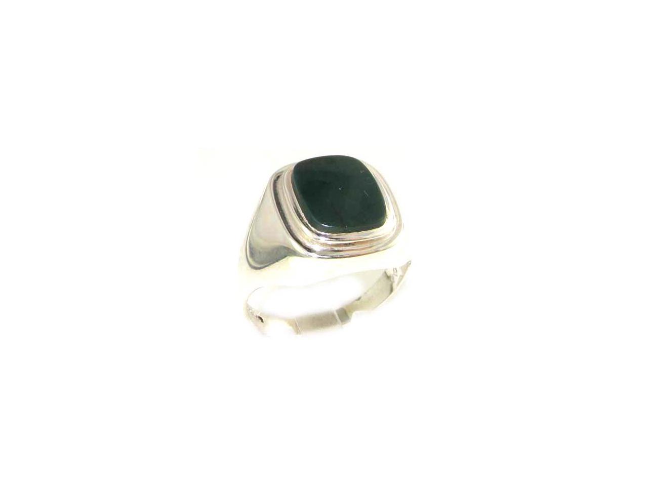 Bloodstone Ring Sterling Silver Rare Natural Bloodstone Ring Size 6.5