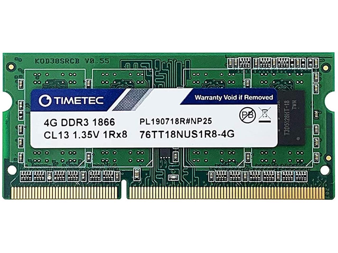 Timetec Hynix IC 4GB for Synology NAS DiskStation DS218+ DS718+ DS918+  DS418play DDR3/ DDR3L 1866Mhz PC3L-14900 1.35V Non-ECC Unbuffered 204 Pin  