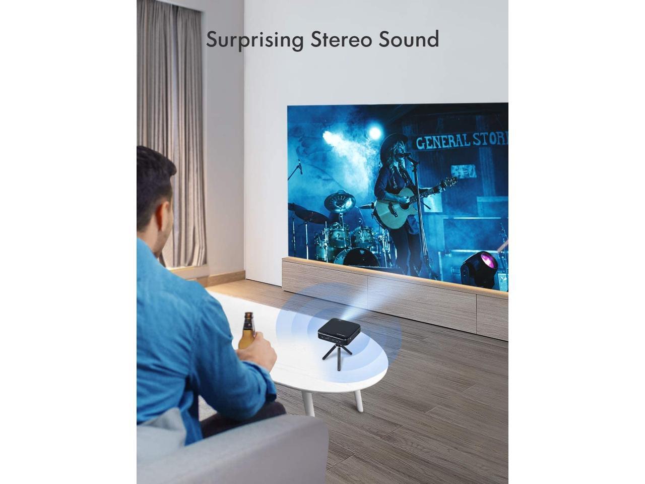 APEMAN M400 Mini Portable Projector, Video DLP Pocket Projector for