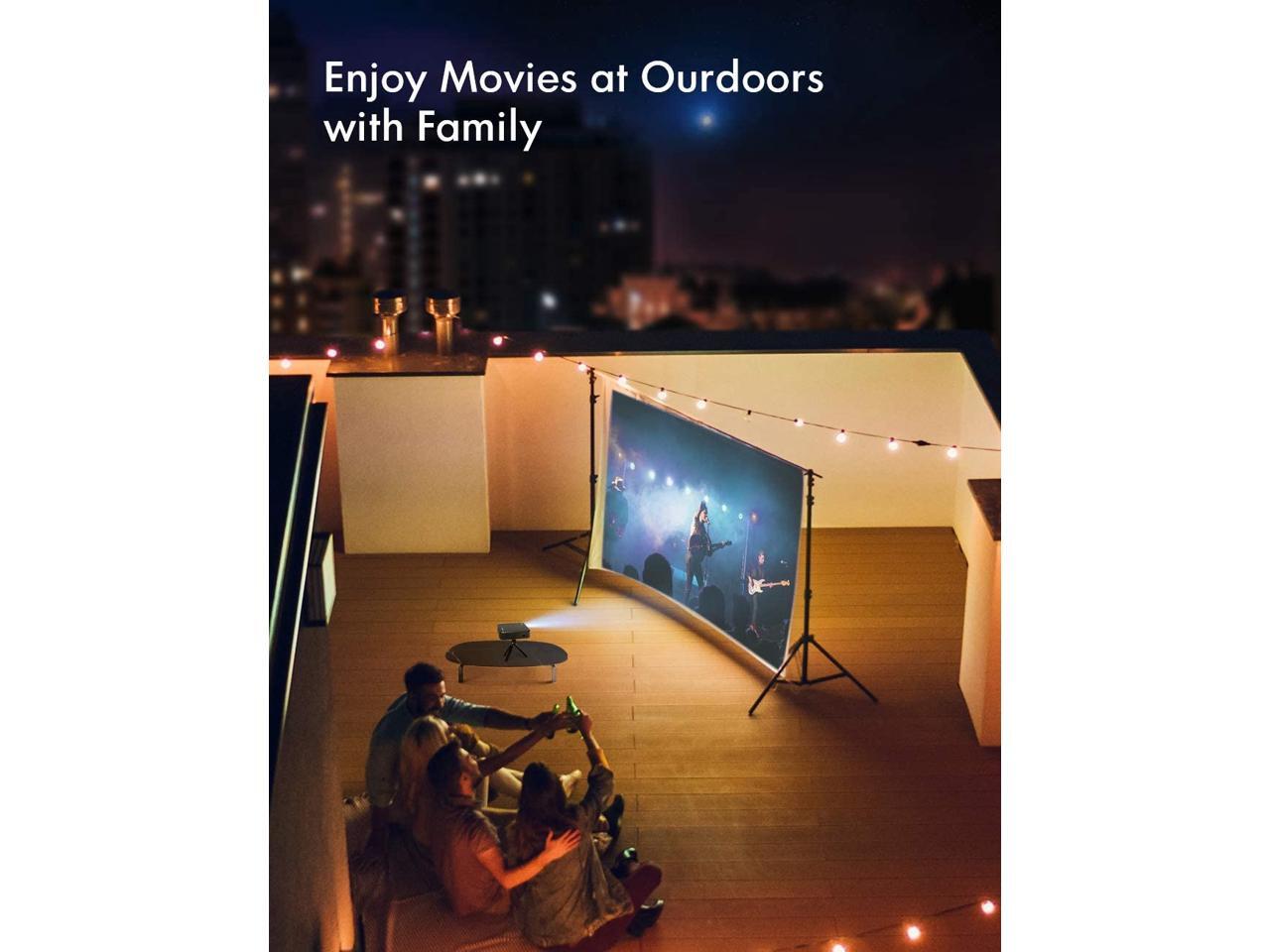 APEMAN M400 Mini Portable Projector, Video DLP Pocket Projector for