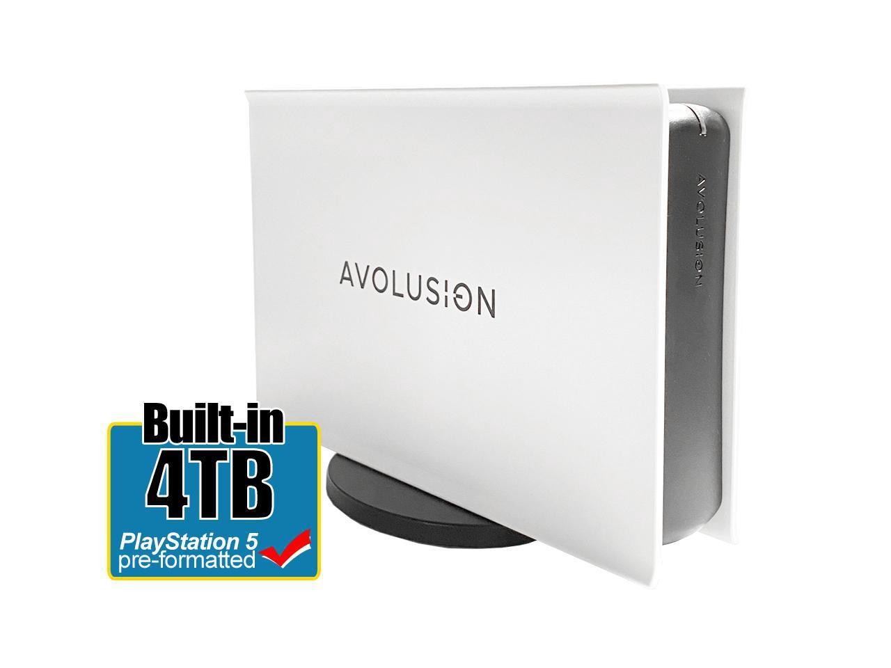 Avolusion PRO-5X 4TB USB 3.0 External Hard Drive for PC, Mac, Playstation ＆ Xbox (Grey)