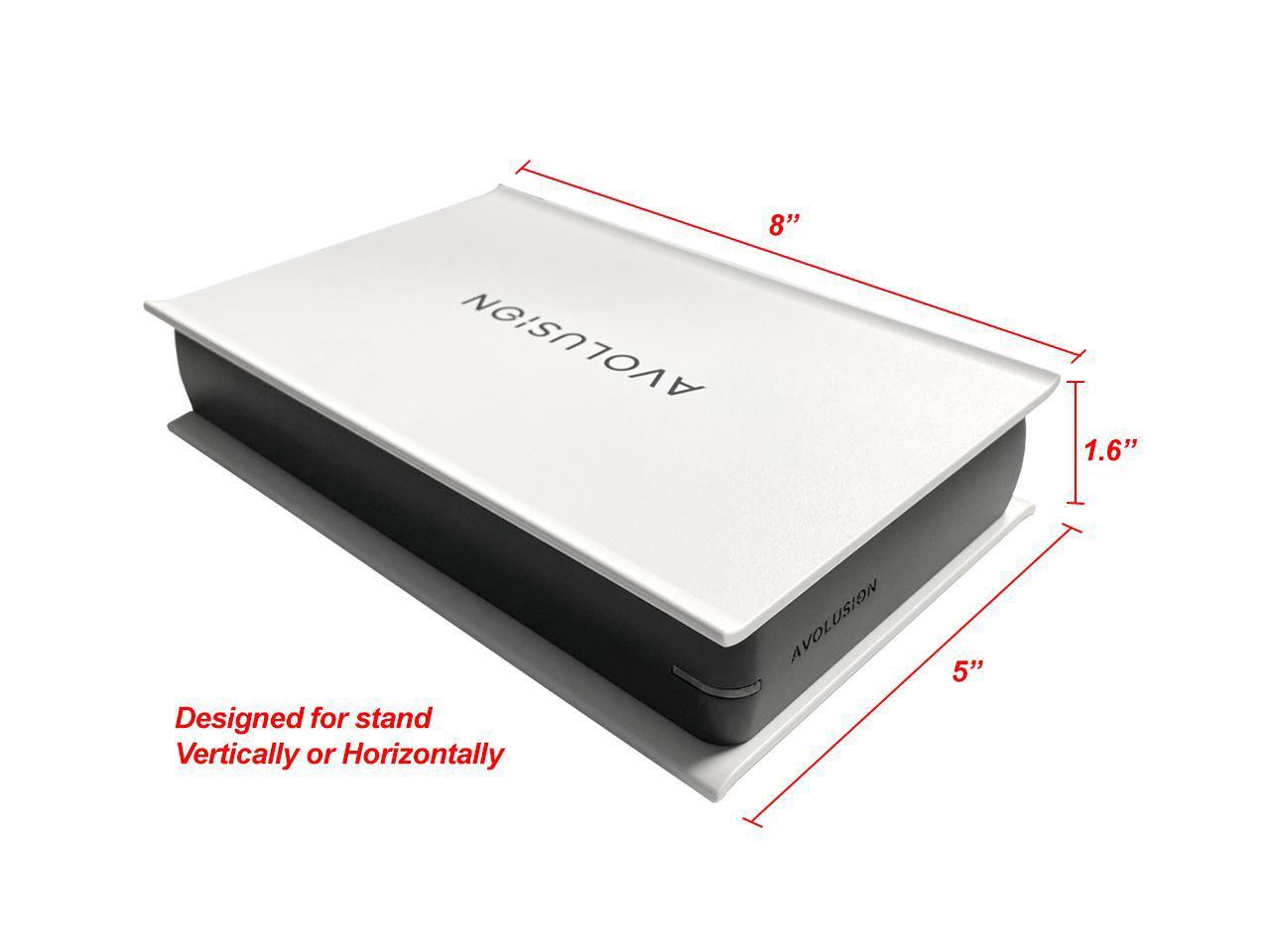 White 2 Year Warranty Avolusion PRO-5X Series 3TB USB 3.0 External Gaming Hard Drive for PS5 Game Console 