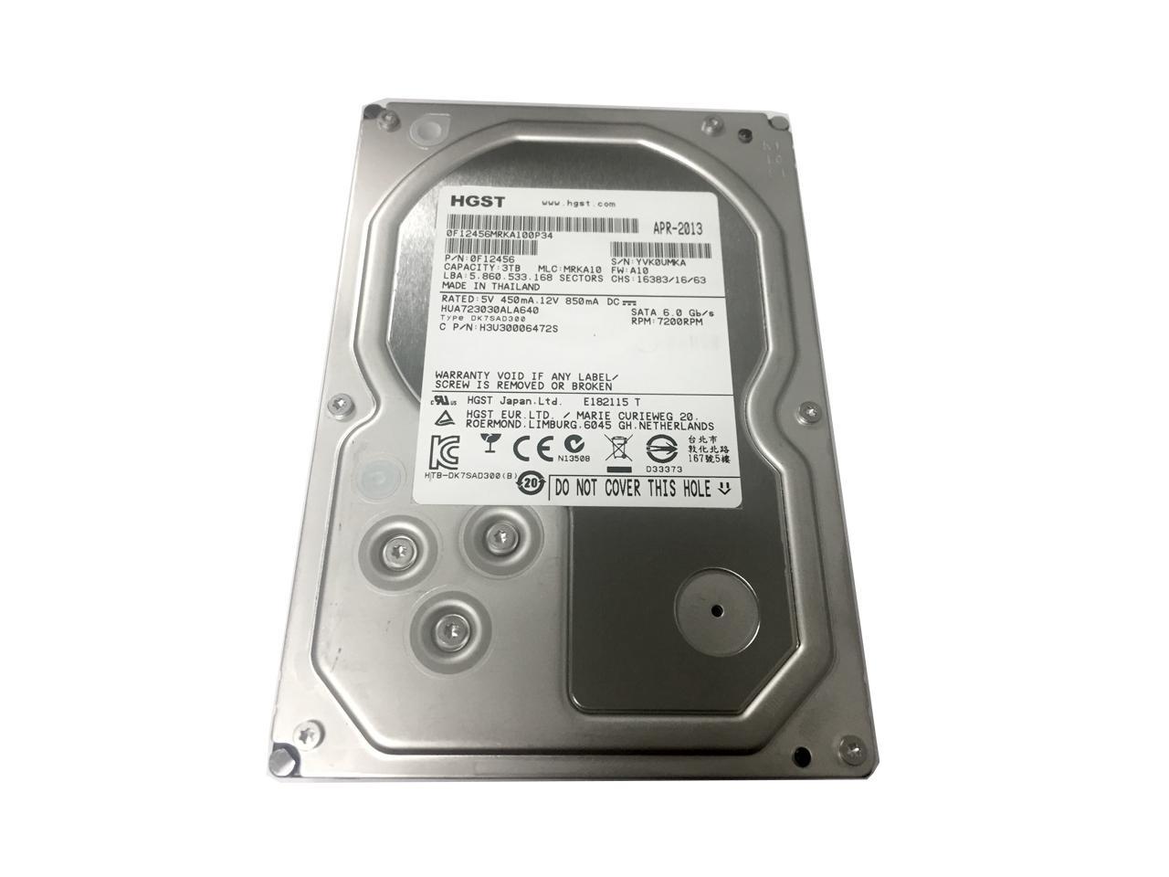 Refurbished: Hitachi Ultrastar 7K3000 HUA723030ALA640 (0F12456) 3TB ...