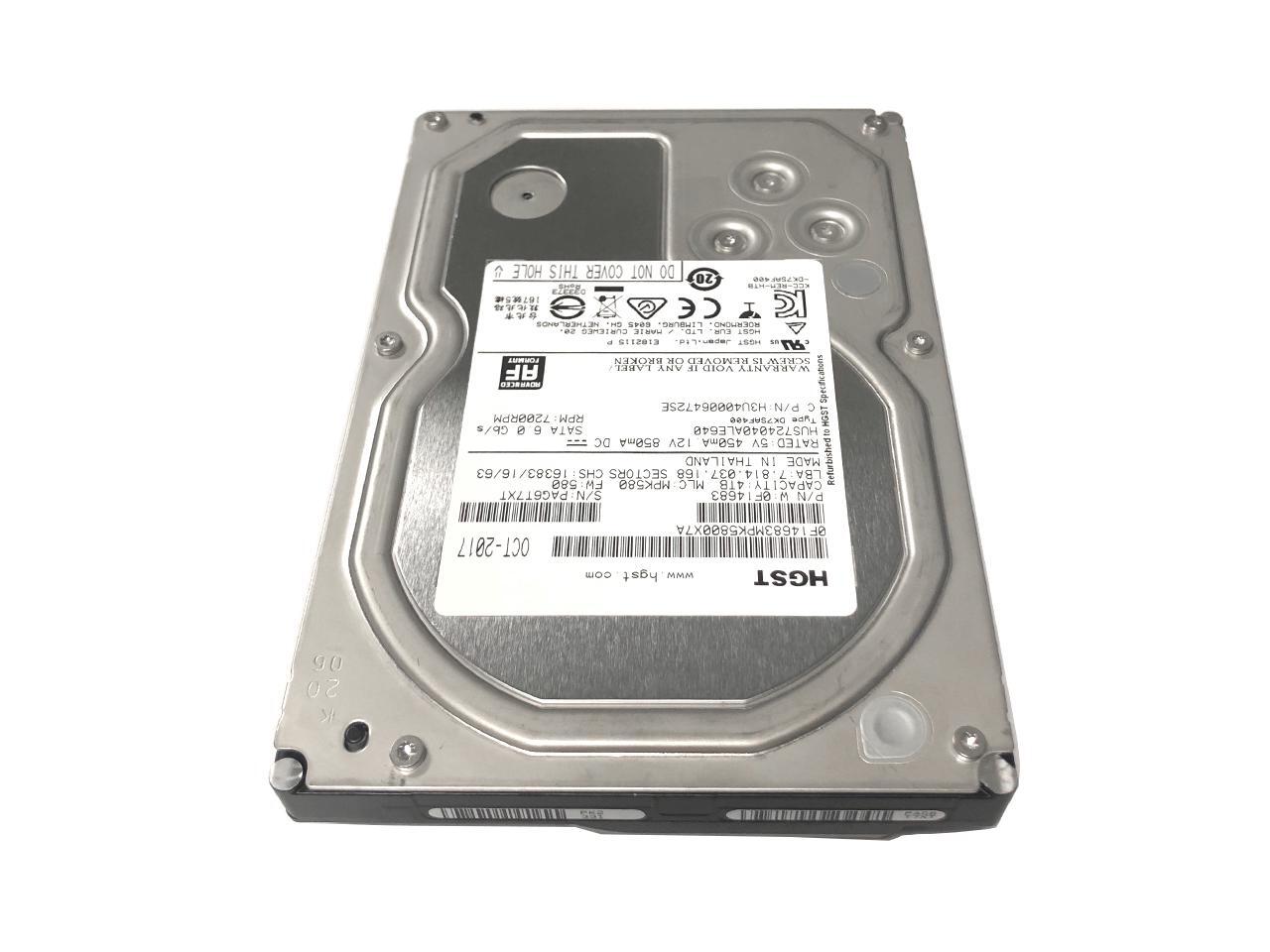 Refurbished: HGST Ultrastar 7K4000 HUS724040ALE640 (0F14683) 4TB 64MB ...