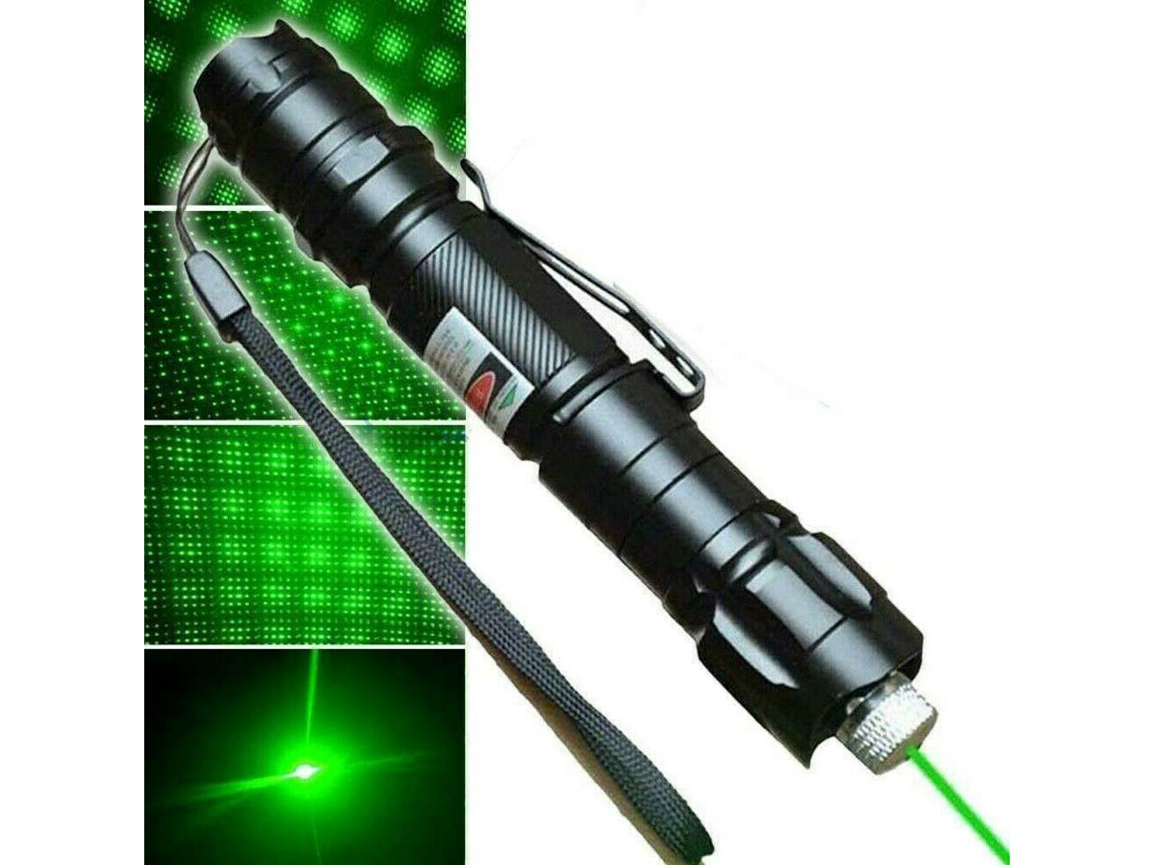 High Power Green Laser Pointer Pen Green Beam Charger 8000m Outdoor US 