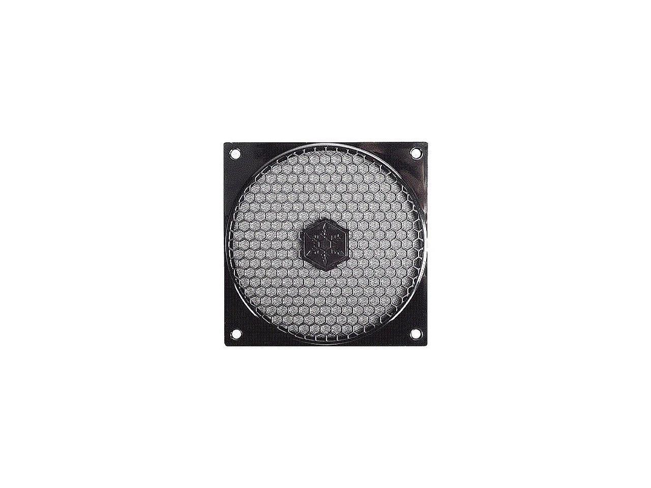 Black SilverStone SSTFF121B ABS Fan Grill/ Filter Kit for 120mm Case