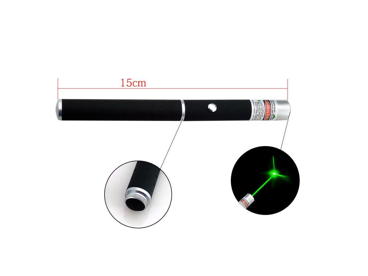 10PCS 900Miles Strong Laser Pointer Pen 5mW 532nm Green Light Visible Beam Lazer 
