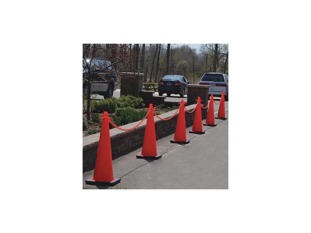 MR. CHAIN 972136 36 in. Height Traffic Cone and Chain Kit, Orange