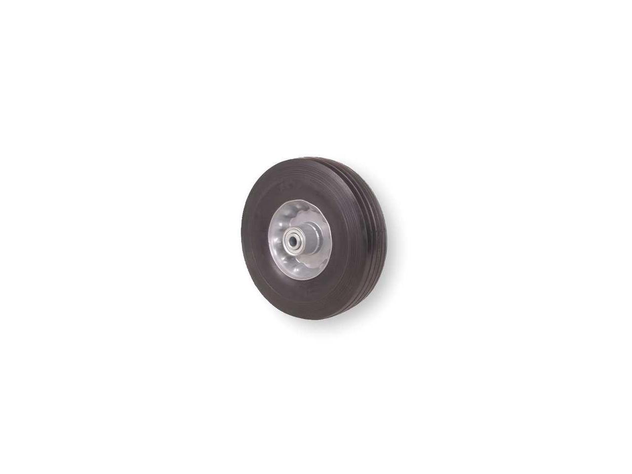 Zoro Select 1Nxb5 Solid Rubber Wheel,6 In.,200 Lb.,Offset