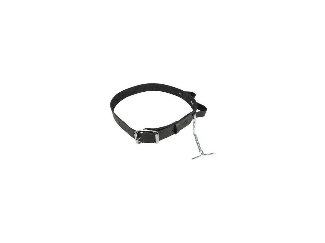 KLEIN TOOLS 5207M Tool Belt,Leather,11/2x3240 Waist,Blck