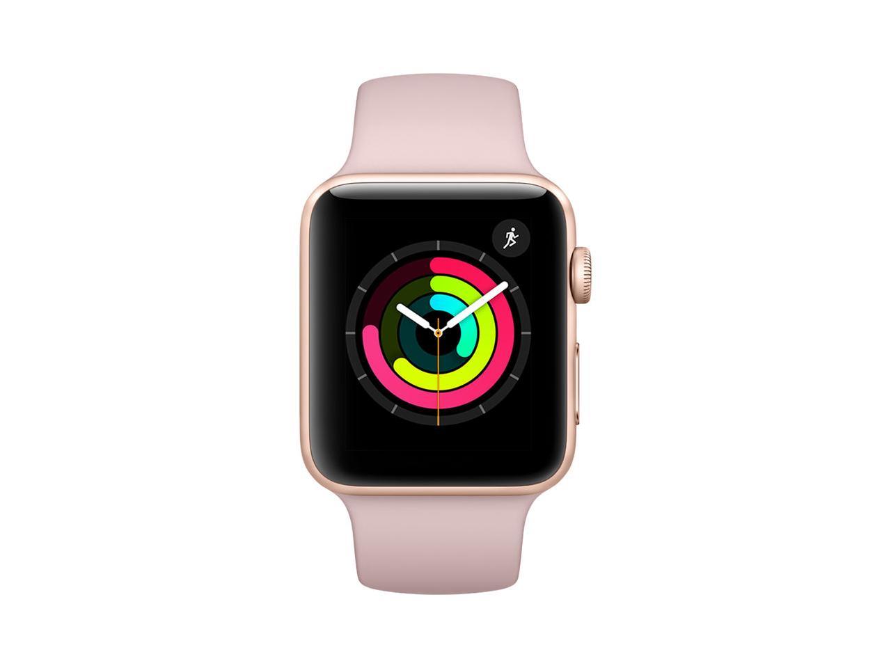 apple watch 3 42mm gold aluminum sport band mql22 pink px mql22lla