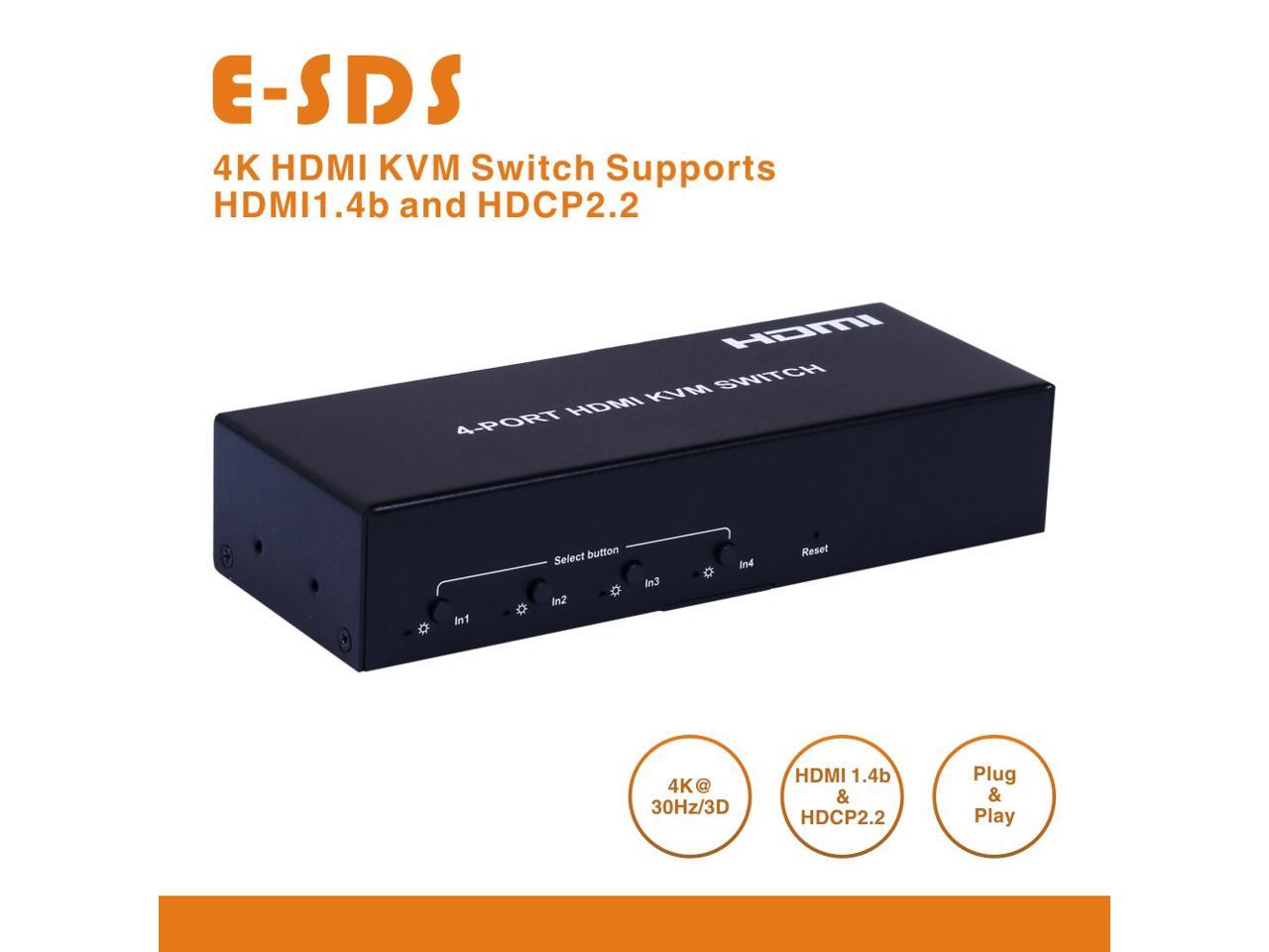 kvm 3 port switch for mac and pc with mac hotkey