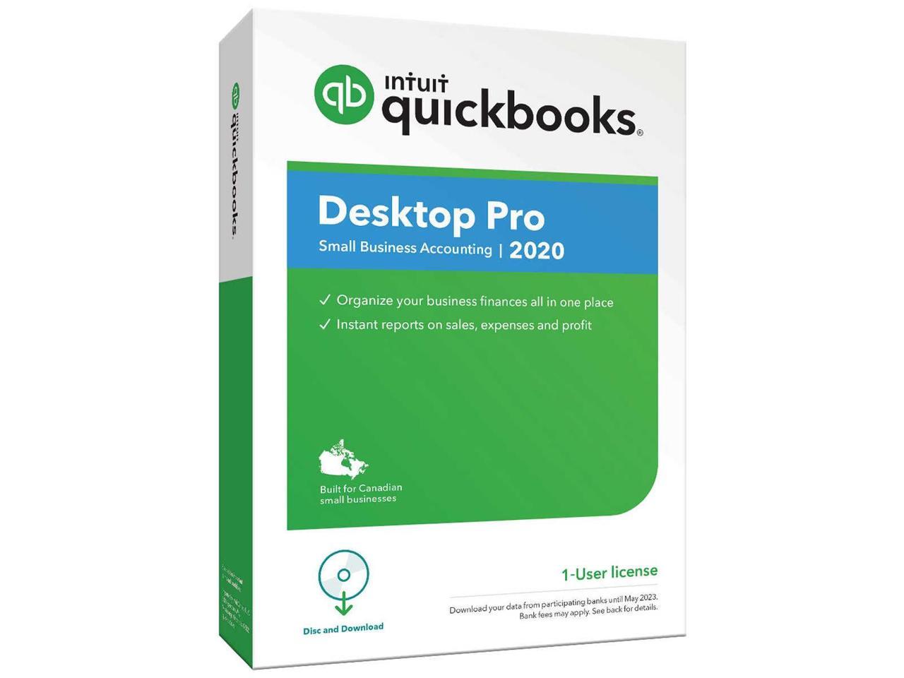 QuickBooks Desktop Pro 2020 - 1 User License - Newegg.ca