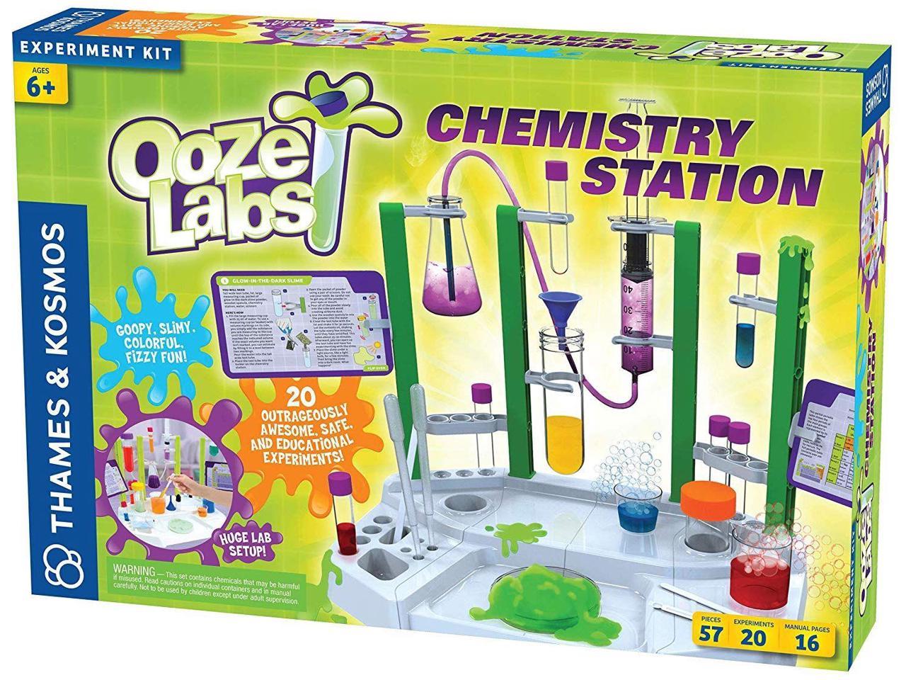 THAMES & KOSMOS CHEMISTRY CHEM C500 DISCOVERY SCIENCE KIT 28 EXPERIMENTS ! 