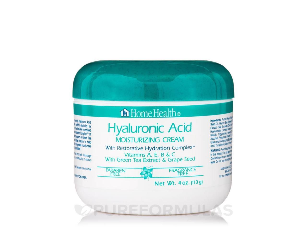 Home Health Moisturizing Cream, Hyaluronic Acid, with Restorative