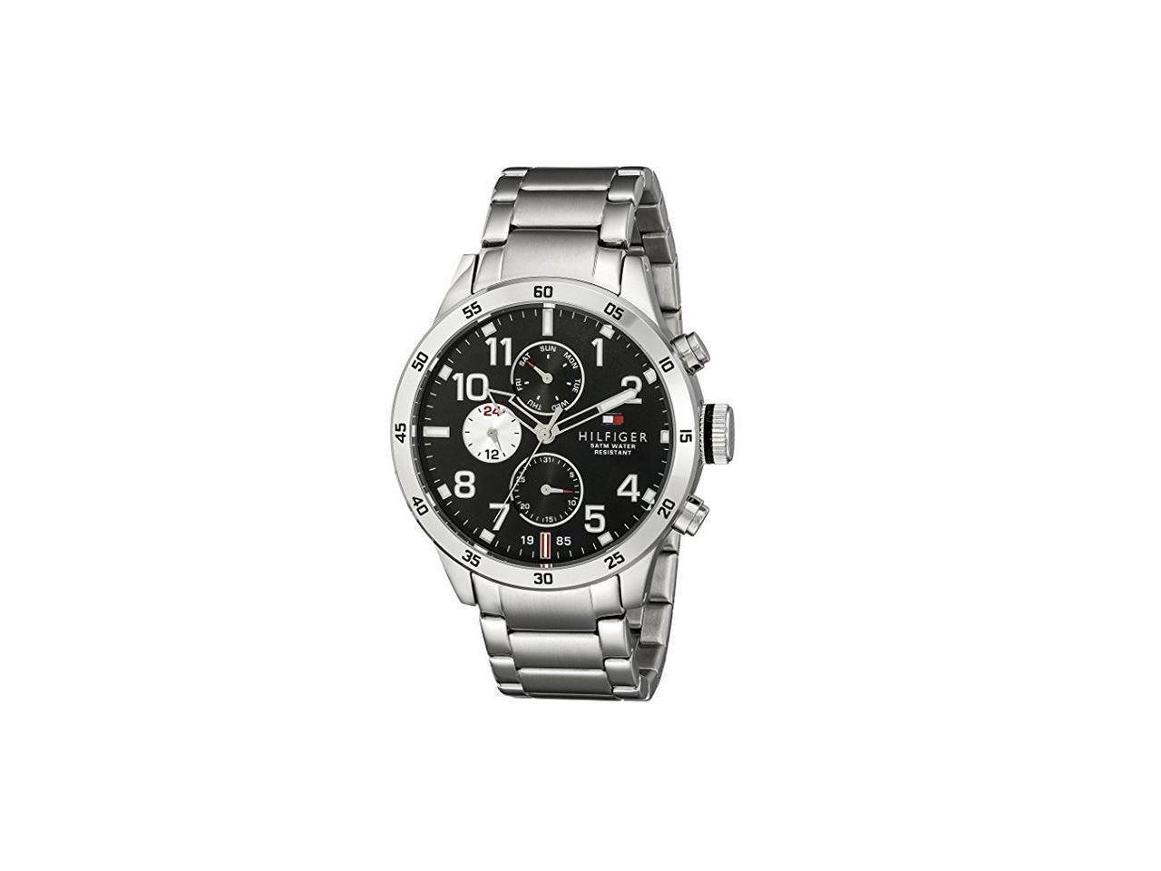 tommy hilfiger men's 1791141 cool sport analog display quartz silver watch