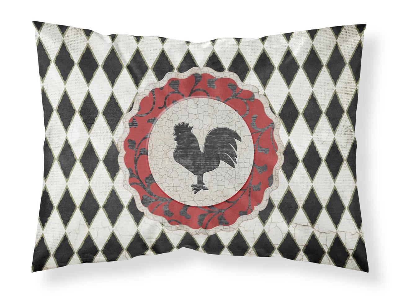 Rooster Harlequin Black And White Moisture Wicking Fabric Standard Pillowcase Sb3086pillowcase Newegg Com