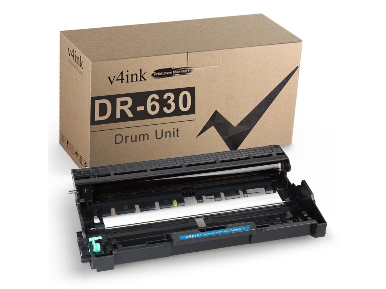 V4INK DR630 Compatible Drum Unit Replacement for Brother DR630 (Black,1Pack) for Brother HL