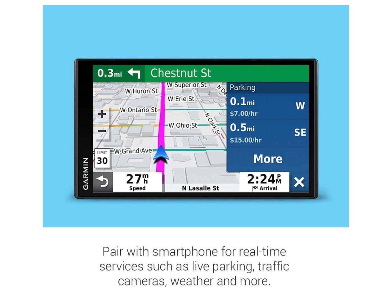 Garmin DriveSmart 65 Automobile Portable GPS Navigator Portable