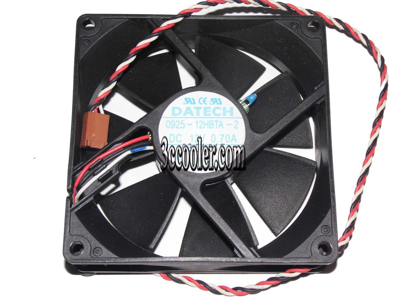 Refurbished: DATECH 9CM 90*25mm 0925-12HBTA-2 12V 0.7A 3 Wires 3 Pins Case  Fan cpu cooler - Newegg.com