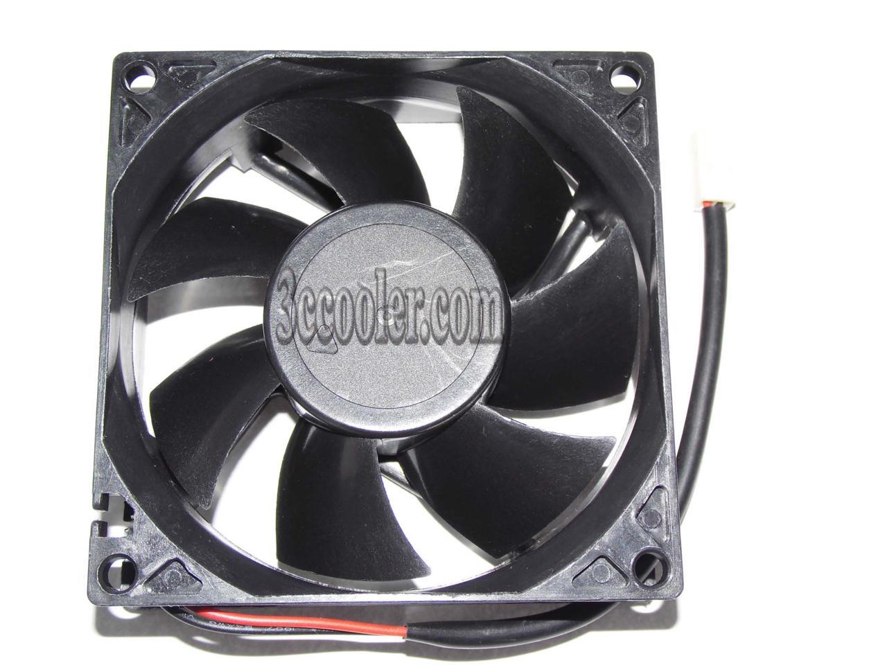 Power Logic 80*25mm PL80S12H 12V 0.17A 2 wires 2 pins 8cm case fan cpu ...